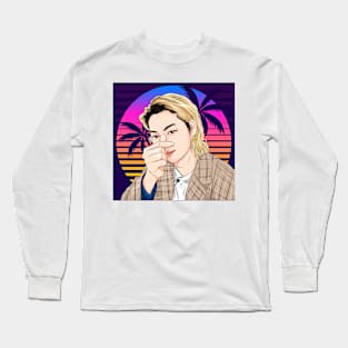 Blonde Ambition: A Retro Ode to JayB of GOT7 Long Sleeve T-Shirt